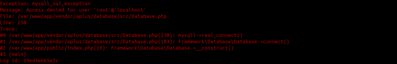 Aplus Debug - Exception Handler in CLI