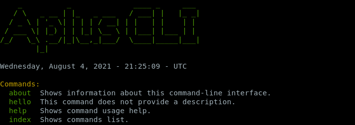 Aplus CLI - Index Command with Custom Command