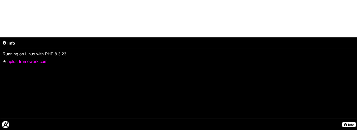 Aplus Debug - Open With Info Empty